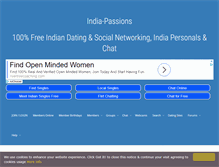 Tablet Screenshot of india-passions.com